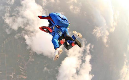 tandem parachute jump